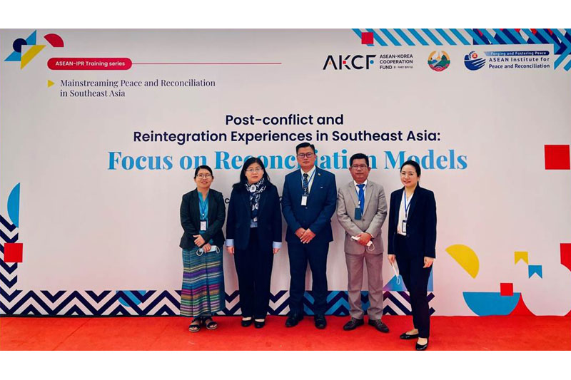 MISIS Officials at Leg 3 Training of ASEAN-IPR Training Series-“Post-Conflict and Reintegration Experiences in South East Asia: Focus on Reconciliation Models” (15-12-2022 to 16-12-2022, Vientiane)
