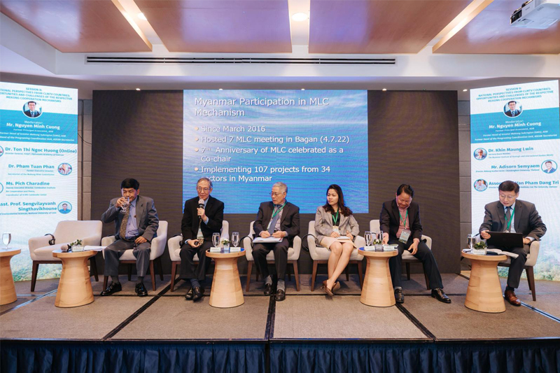 Dr. Khin Maung Lwin, Senior Advisor of MISIS, participated the Mekong International forum on the theme of ” Promoting Synergy among Mechanisms in the Mekong Sub-Region for Sustainable Growth”, was organized by Diplomatic Academy of Vietnam (DAV) and Konrad Adenauer Foundation (KAS) Vietnam,  on November 23-24, 2023, Hochiminh City.