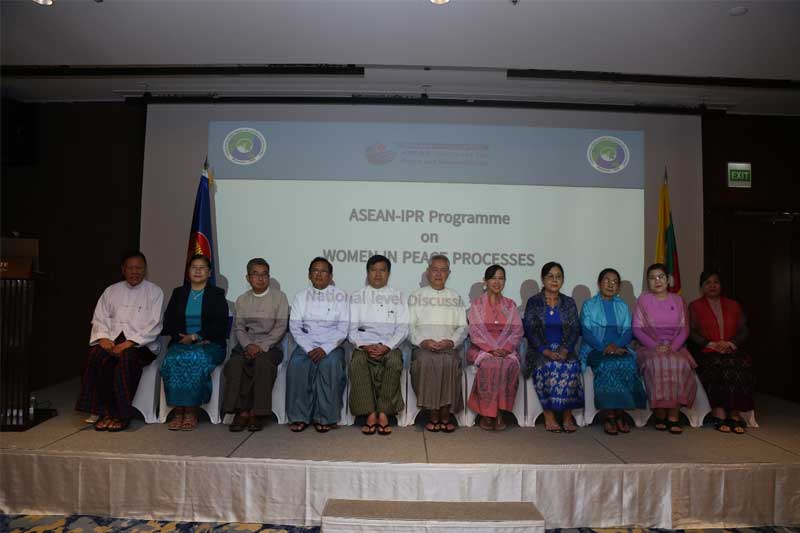 National Level Discussion on Women in Peace Process under ASEAN-IPR Programme organized by the Myanmar Institute of Strategic and International Studies (10-12-2024, Lotte Hotel, Yangon)