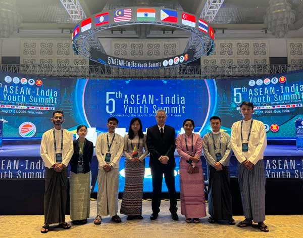 U Thant Kyaw, Chairman of MISIS, Highlights Youth as Foundation of ASEAN–India Partnership at 5th ASEAN-India Youth Summit in Goa (01-09-2025)